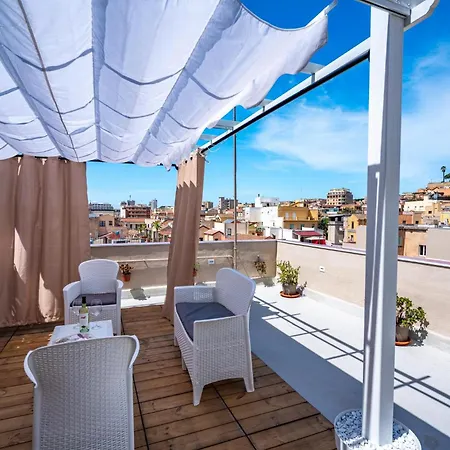 Panoramic House With Terrace - Marina Cagliari